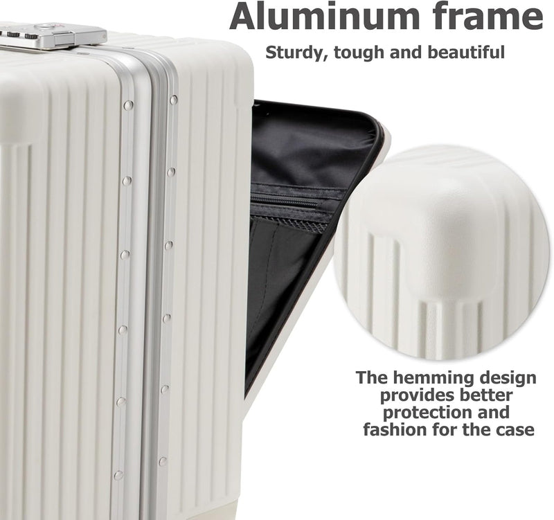 Load image into Gallery viewer, Aluminium Frame Hardside Spinner Wheel Luggage
