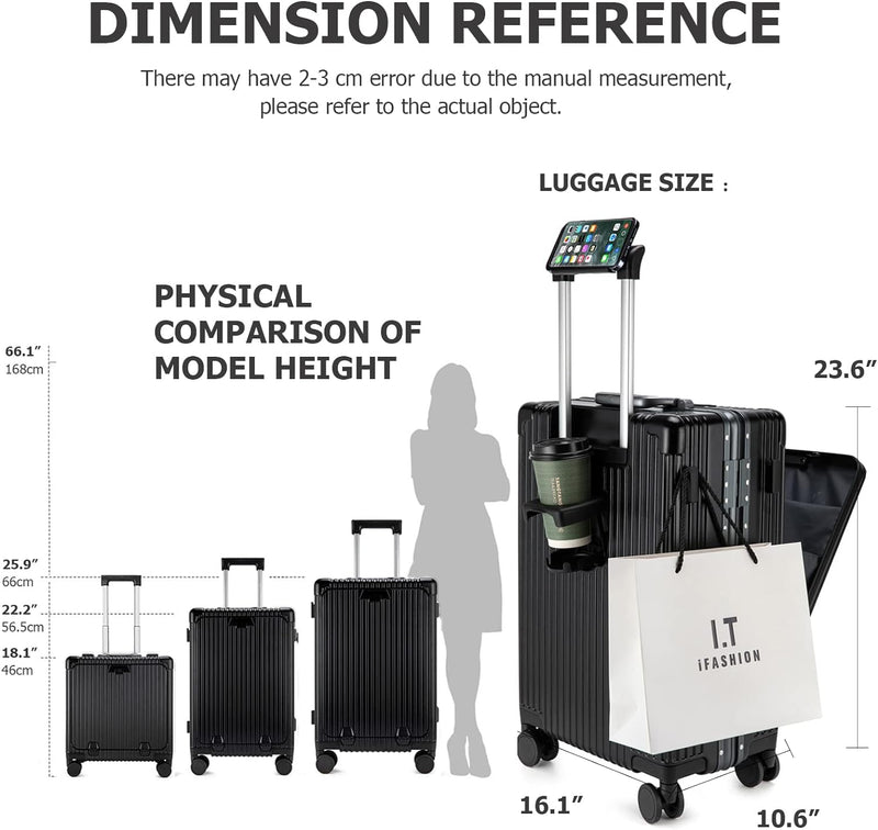 Load image into Gallery viewer, Aluminium Frame Hardside Spinner Wheel Luggage
