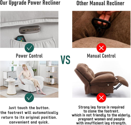 Power Recliner Chair with Massage