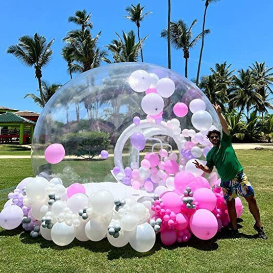 Inflatable Bubble House + 500 colorfull balloons